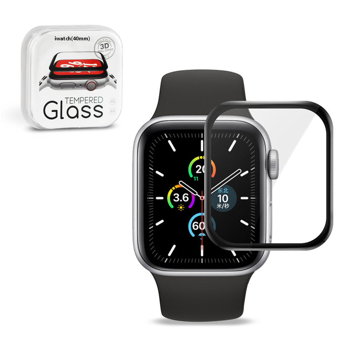 Reiko Apple Watch 38mm Series 3/2/1 And 40mm Series 4/5 Super Durable Glass