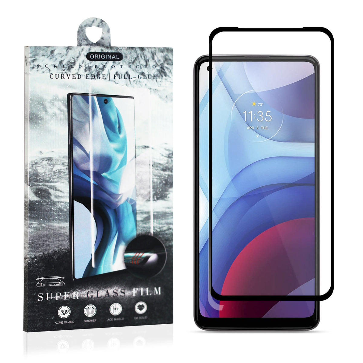 Scratch Resistant Full Coverage Screen Protector FOR MOTO G POWER 2021