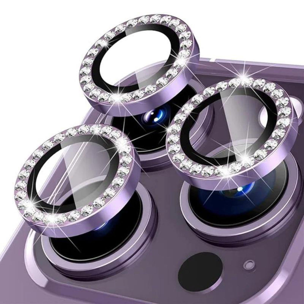 Diamond Camera Lens Protector, Diamond Tempered Glass Camera Cover Screen Protector for iPhone 17 AIR In Silver