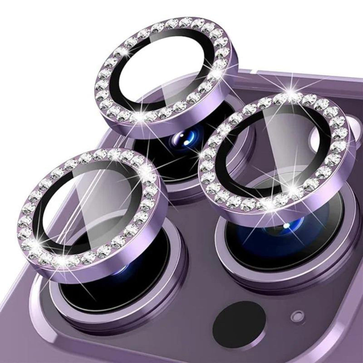 Diamond Camera Lens Protector, Diamond Tempered Glass Camera Cover Screen Protector for iPhone 17 PRO / 17 MAX & IPHONE 18 PRO MAX In Titanium Grey | SKU: SCP23B-IPH17PRO/17MAXTA