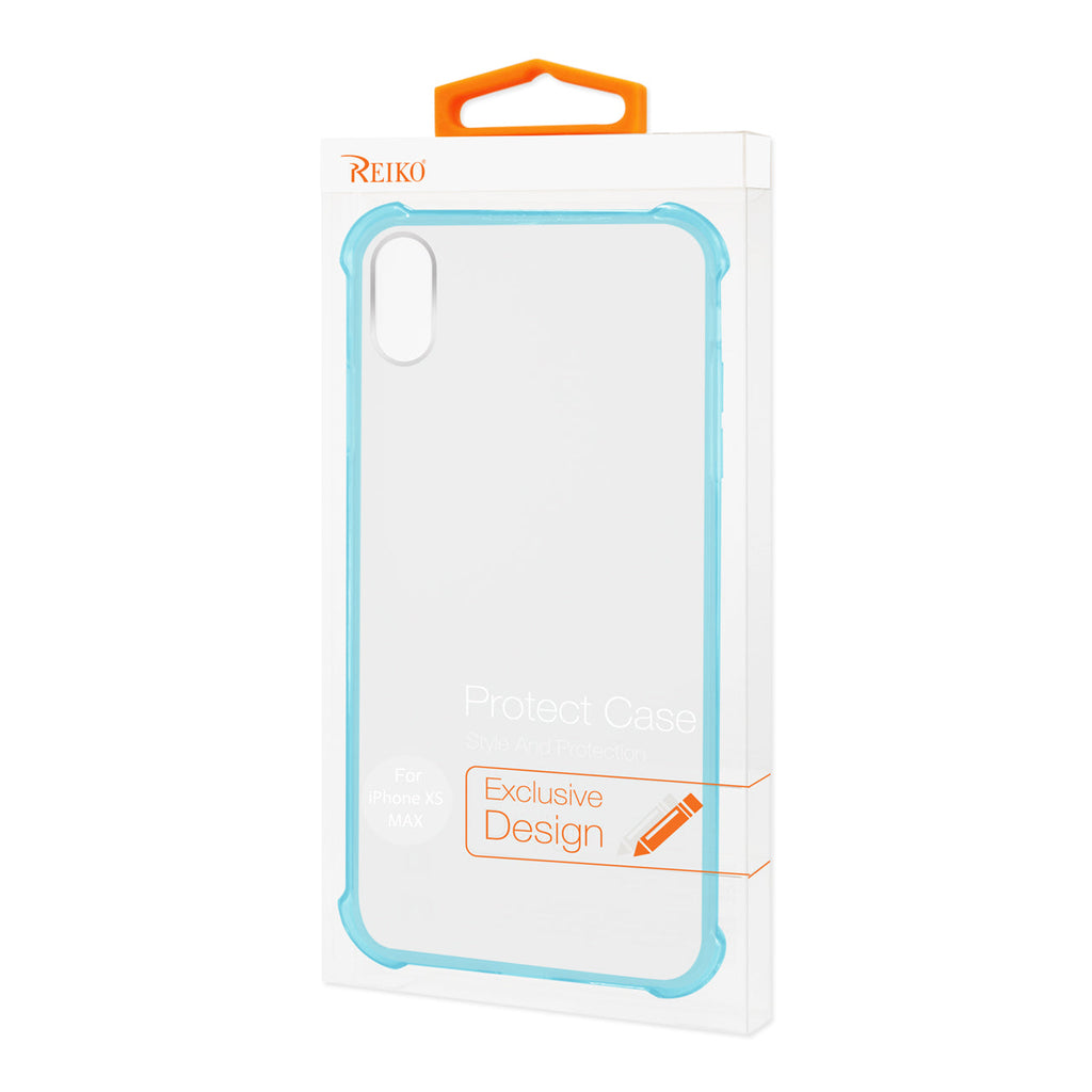 iPhone XS Max Clear Bumper Case With Air Cushion Protection In Clear Navy