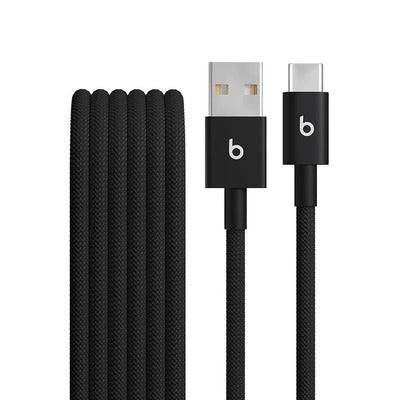 Beats USB-A to USB-C Woven Cables (1.5 m) - Bolt Black (2-Pack)
