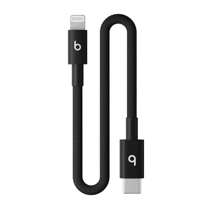 Beats USB-C to Lightning Woven Short Cable (20 cm) - Bolt Black