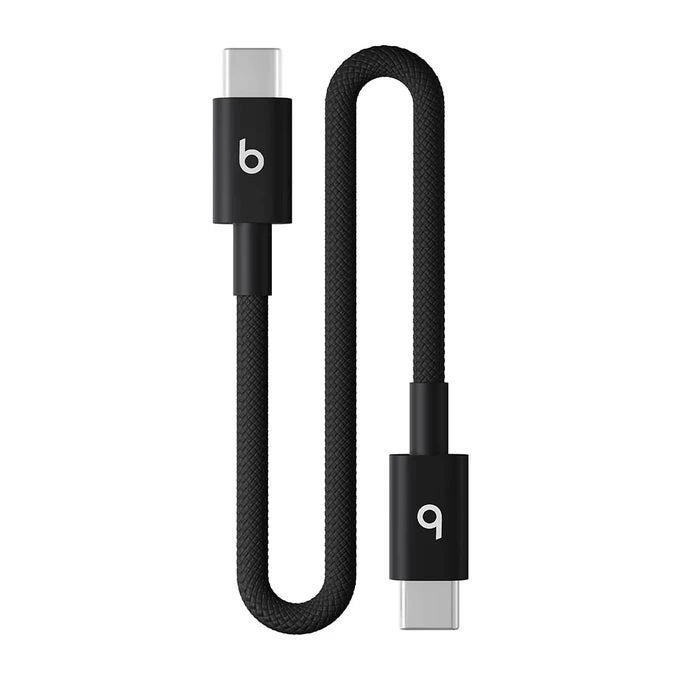 Beats USB-C to USB-C Woven Short Cable (20 cm) - Bolt Black