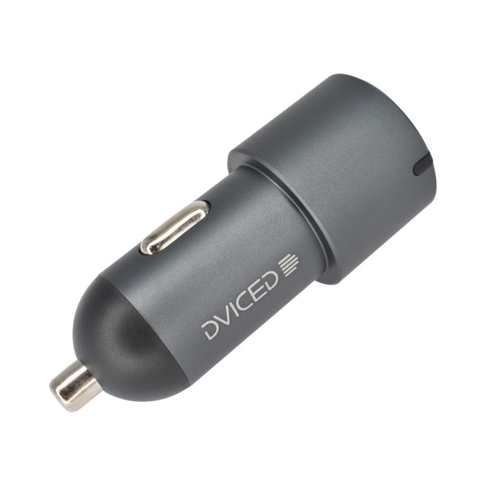 Dviced Car charger 60W 2 USB-C 1 USB-A - Gray