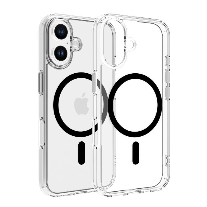 Dviced Magsafe iPhone 16 case clear - Black