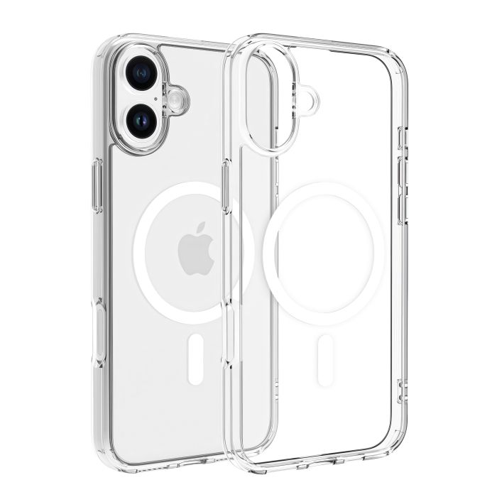 Dviced Magsafe iPhone 16 Plus case clear - White