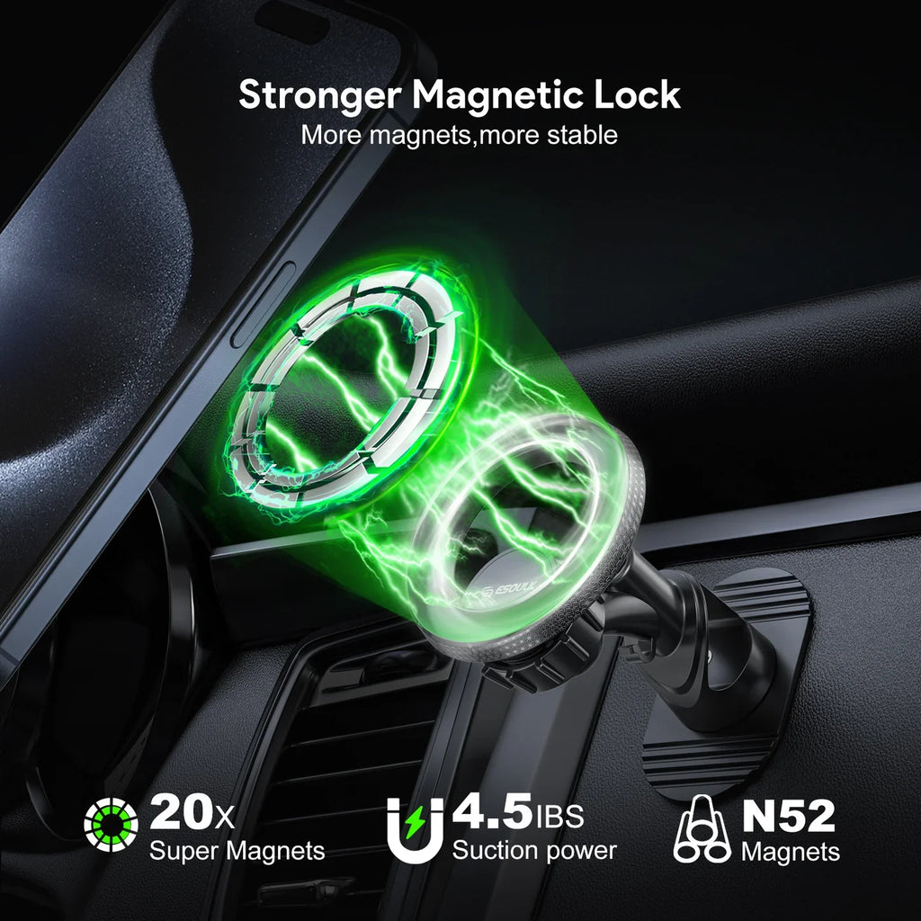 Magnetic Car Mount Phone Holder with 360???? Rotation  SKU:HLD-EK3008BK