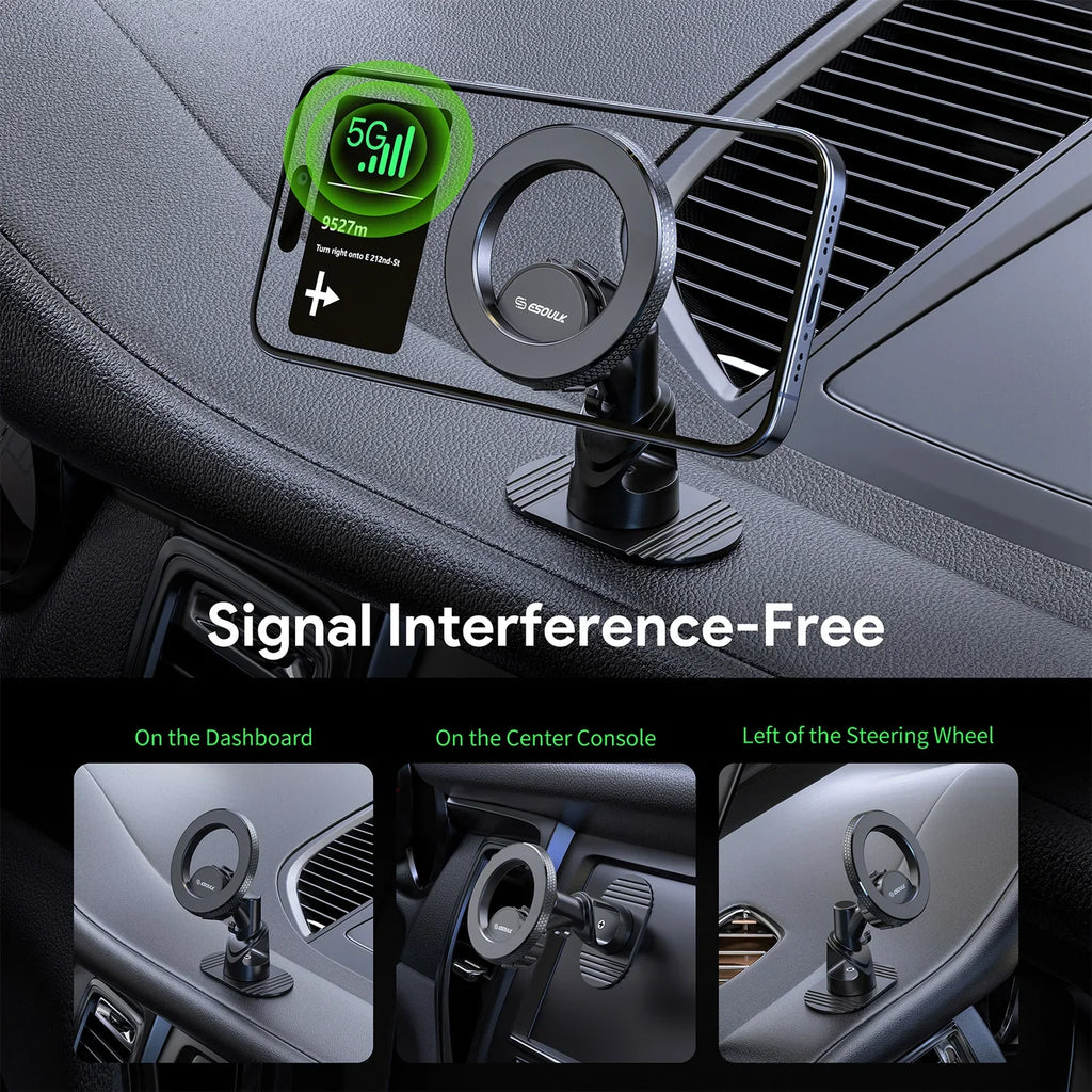Magnetic Car Mount Phone Holder with 360???? Rotation  SKU:HLD-EK3008BK