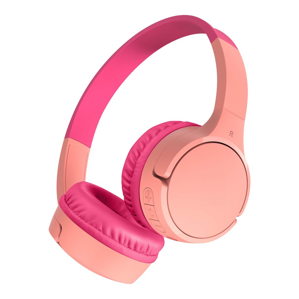 BELKIN - AUDIO -WIRELESS HEADPHONES - KIDS - SOUNDFORM MINI - ON-EAR - W/ USB-C CABLE - PINK