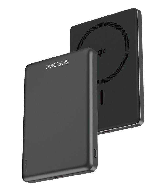 Dviced Qi2 Ultrathin MagSafe Power bank 5000mAh - Grey