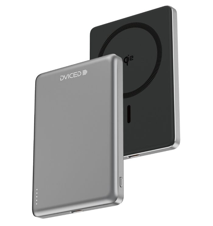 Dviced Qi2 Ultrathin MagSafe Power bank 5000mAh - Black