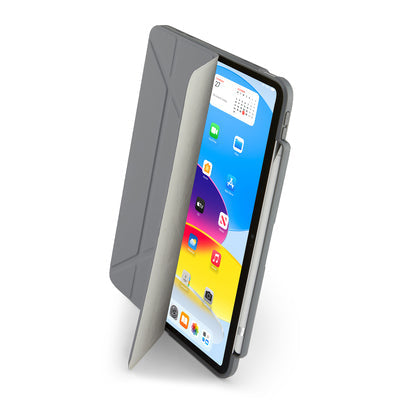 Pipetto iPad 10th Gen (2022) Origami No3 Pencil Case - Grey