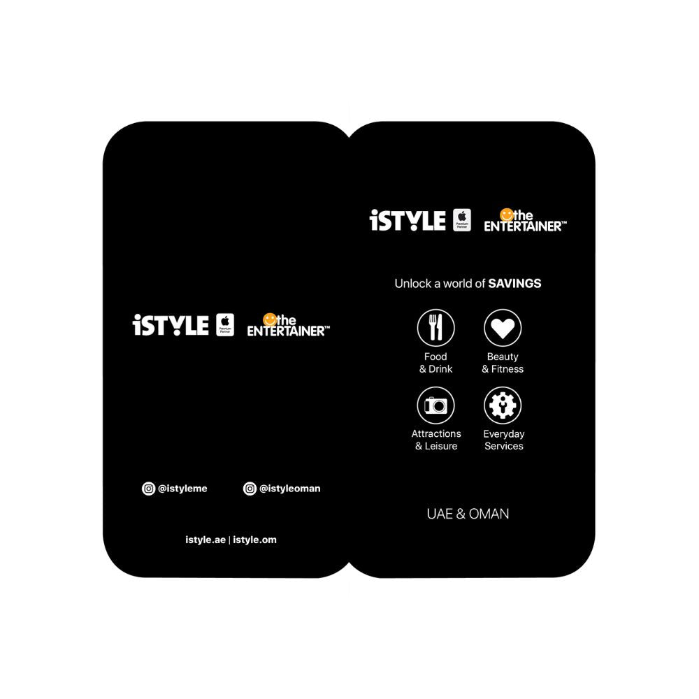 iSTYLE ENTERTAINER activation card | Save up to AED 25,000 with selected top merchants