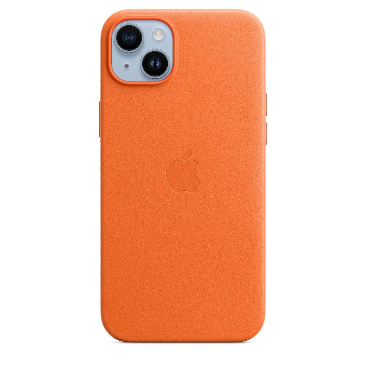 iPhone 14 Plus Leather Case with MagSafe - Orange