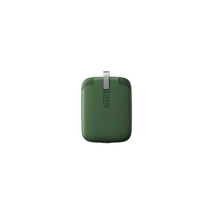 Rolling Square Wireless Magnetic Power Bank with Magnetic Dock and Hook - Agave Green