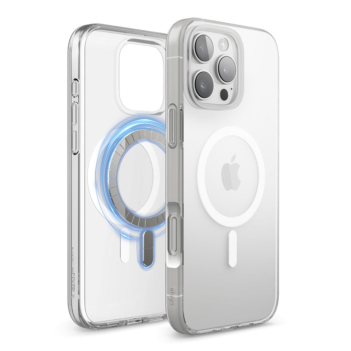 Elago Magnetic Hybrid case for iPhone 16 Pro Max (6.9 inch) - Clear with White MagSafe